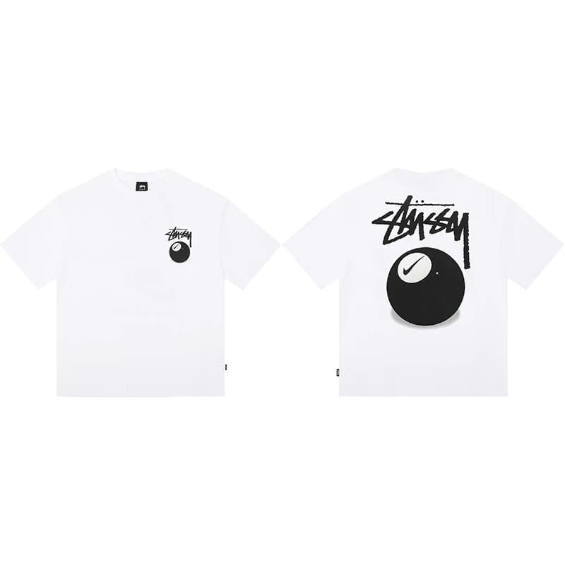 Stüssy Graphic Tee S Logo Script — White 1