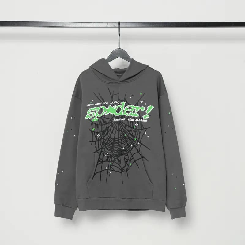 Sp5der Hooded Sweatshirt Spider Web Graphic