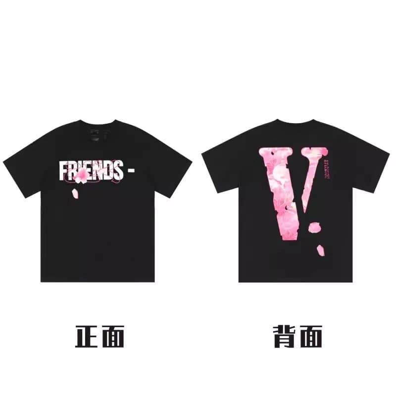 Palm Angels × Off-White Graphic Tee V Logo Print — 6184-黑色樱花