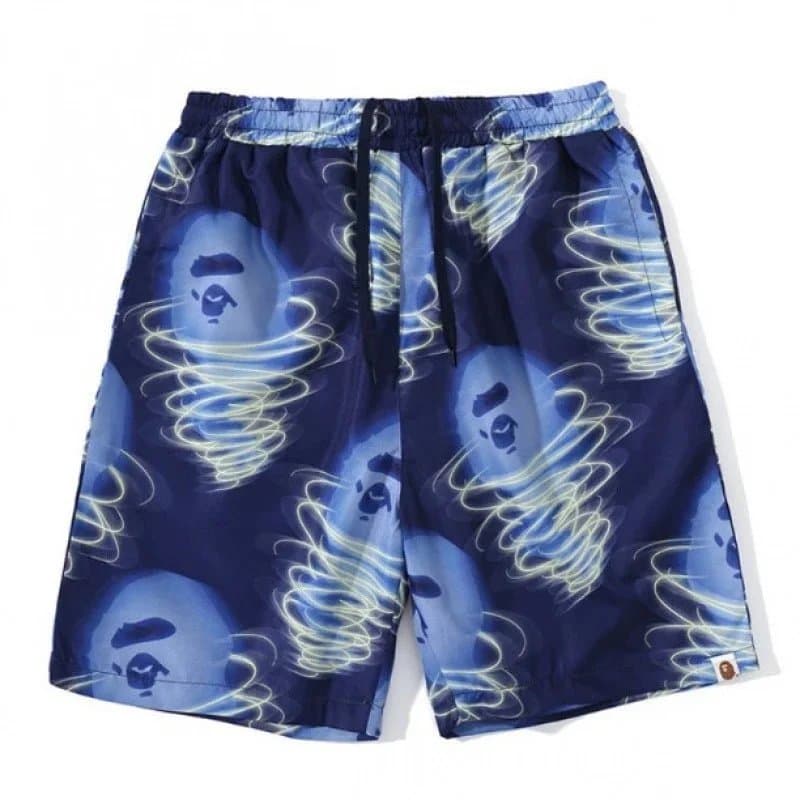 BAPE Shark Shorts Camo Split — BAPE短裤 34