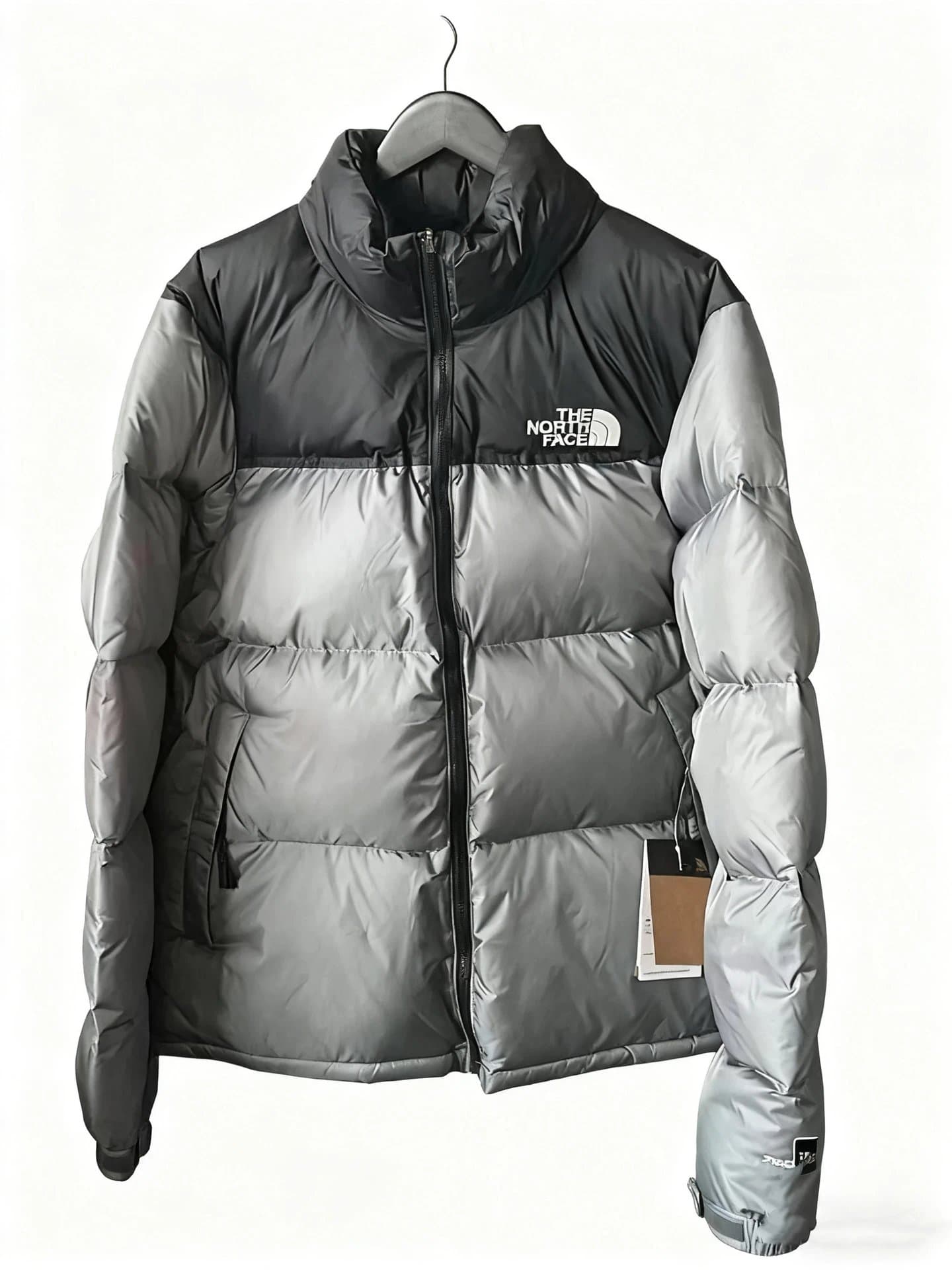 The North Face Nuptse Jacket Metallic Grey