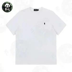 Polo Ralph Lauren Polo Tee Embroidered Logo — 白色+黑标1