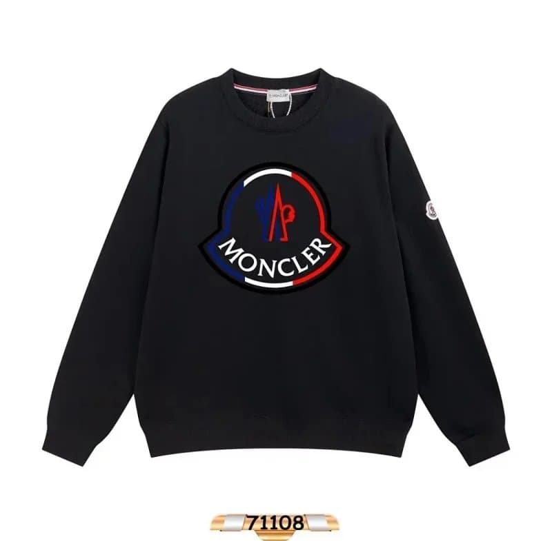 Moncler Crewneck Sweatshirt Logo Patch — CPZ00949