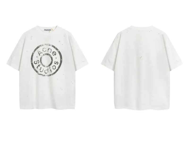 Acne Studios Logo T-Shirt Embroidered — 8093白