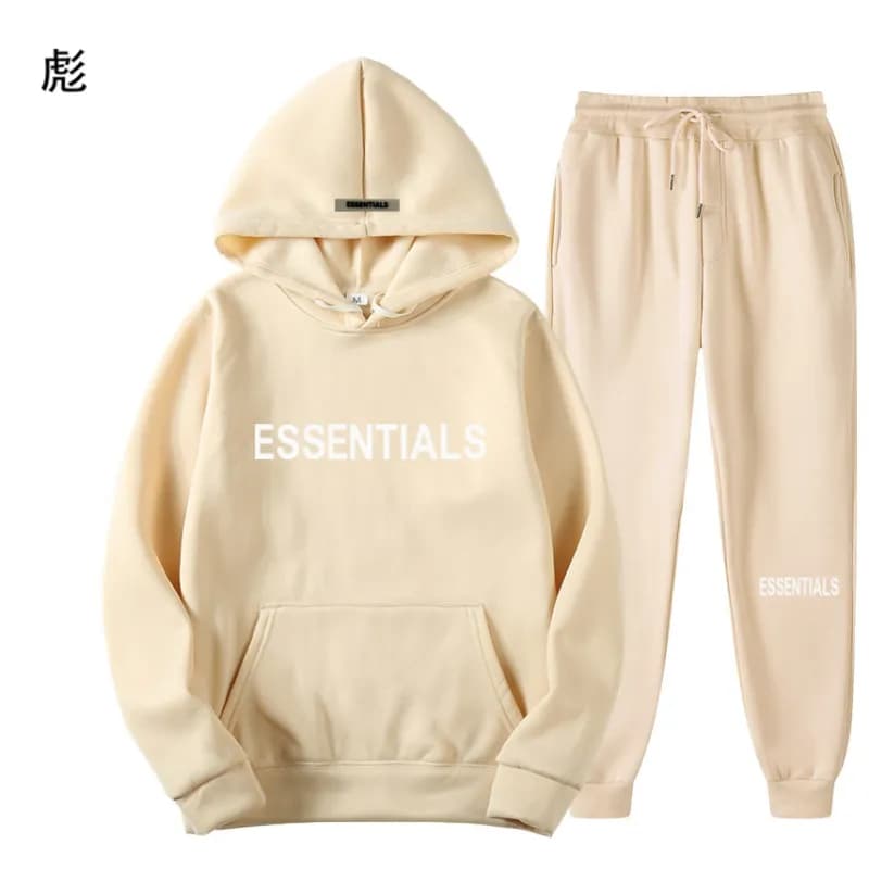 Fear of God Essentials Hoodie and Joggers Set Essentials Logo — 5