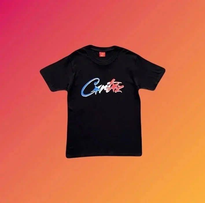 Logo Tee Corteiz Script — 30黑色