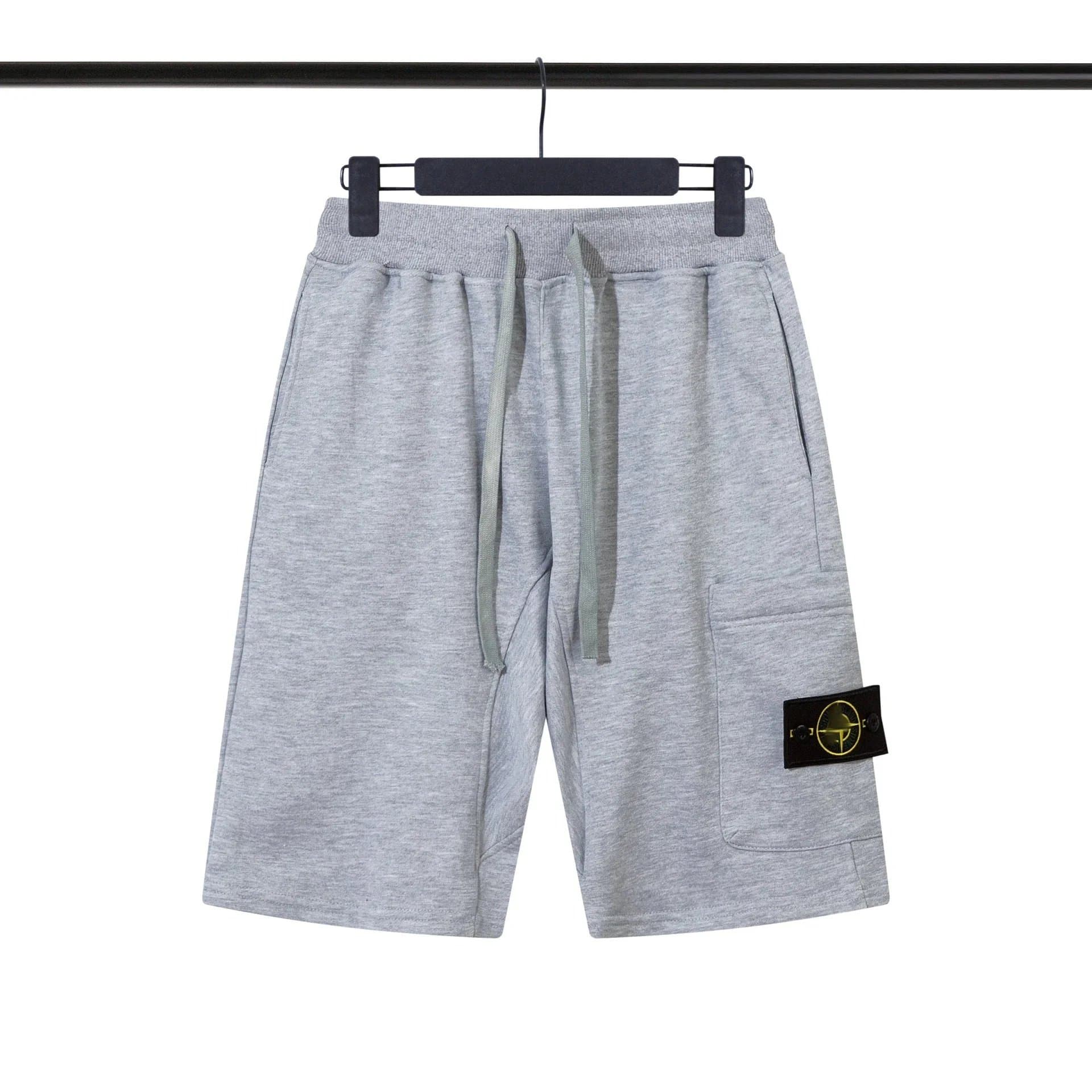 Stone Island Cargo Joggers Reflective Compass Patch — 短裤灰色