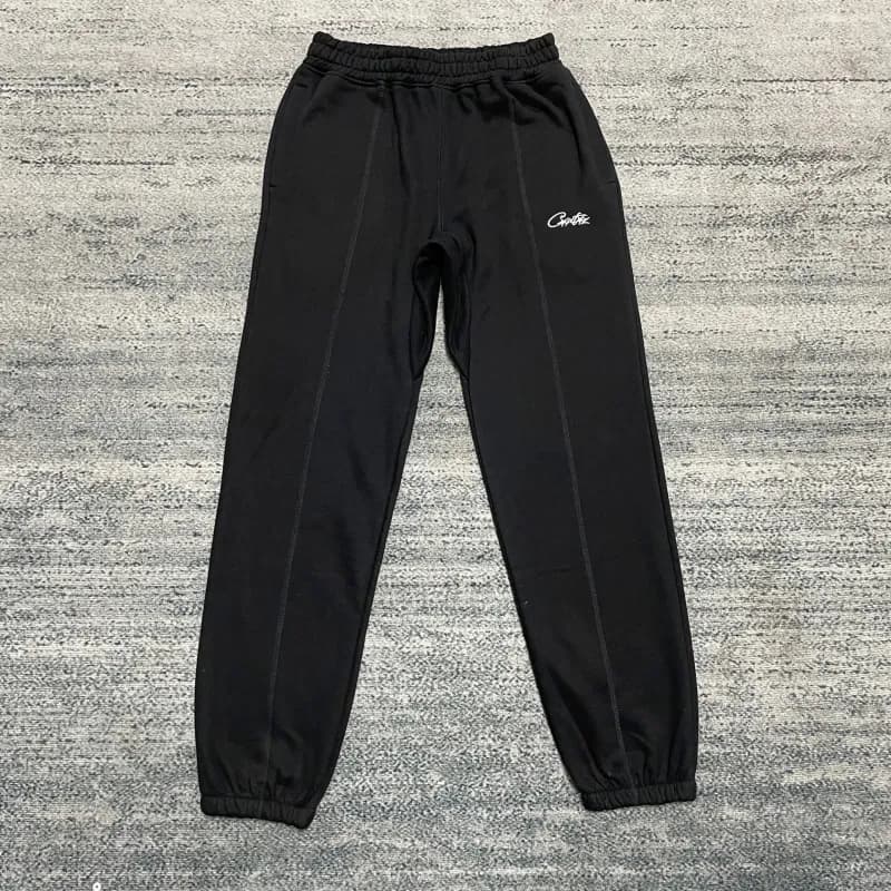 Chrome Hearts Sweatpants Embroidered Logo — 黑色裤子