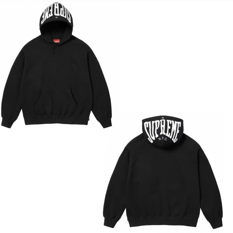 Supreme Box Logo Hooded Sweatshirt Classic Box Logo — E568黑色
