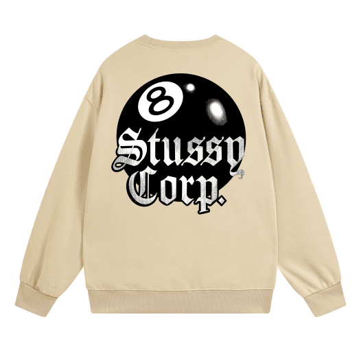 Stüssy Crewneck Sweatshirt 8 Ball Graphic
