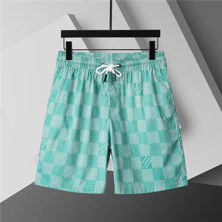 Balmain Logo Tape Shorts Black with White Logo Tape — 3747 light green