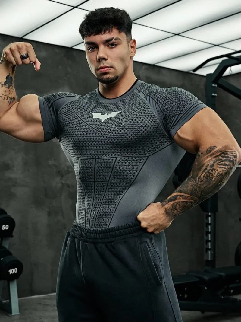 Lululemon Compression Top Batman Logo