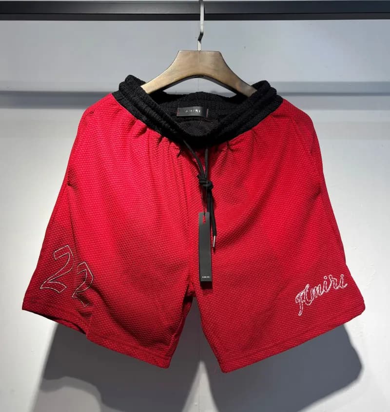 Amiri Mesh Shorts Embroidered '22' and Logo
