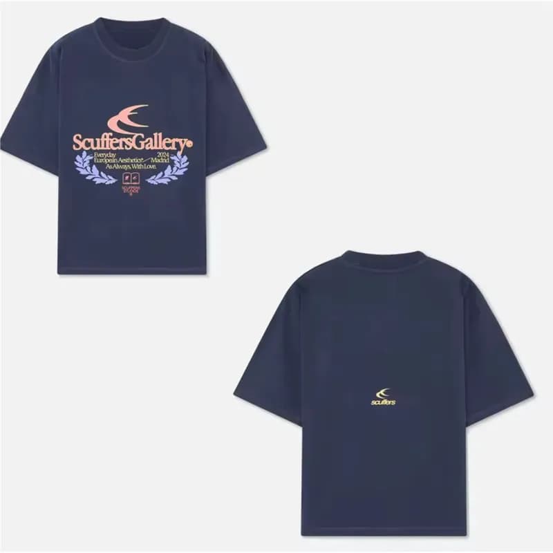 Sacai Graphic T-Shirt Everyday Urban Aesthetics — 28-藏青