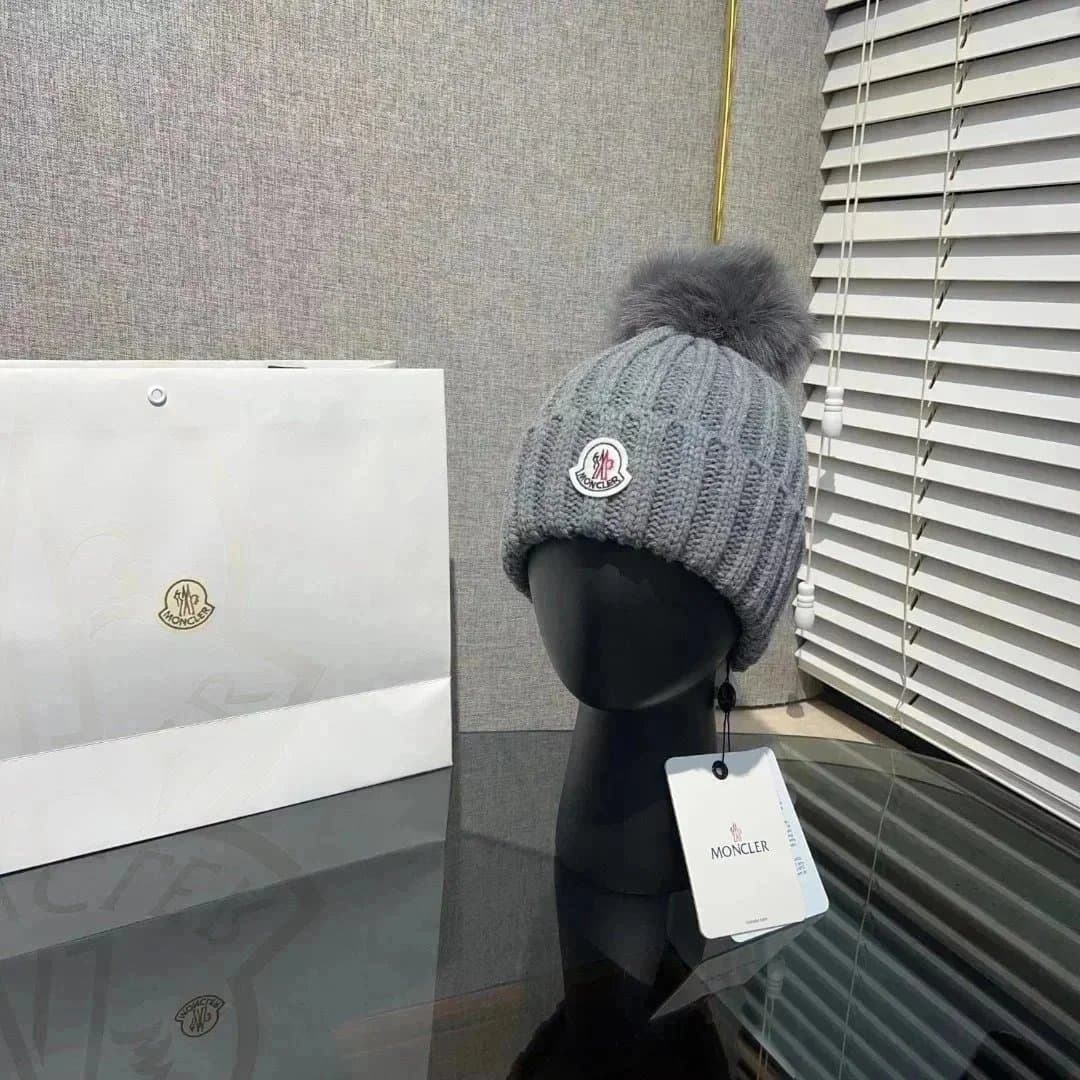 Moncler Ribbed Beanie Classic Logo Patch — 08