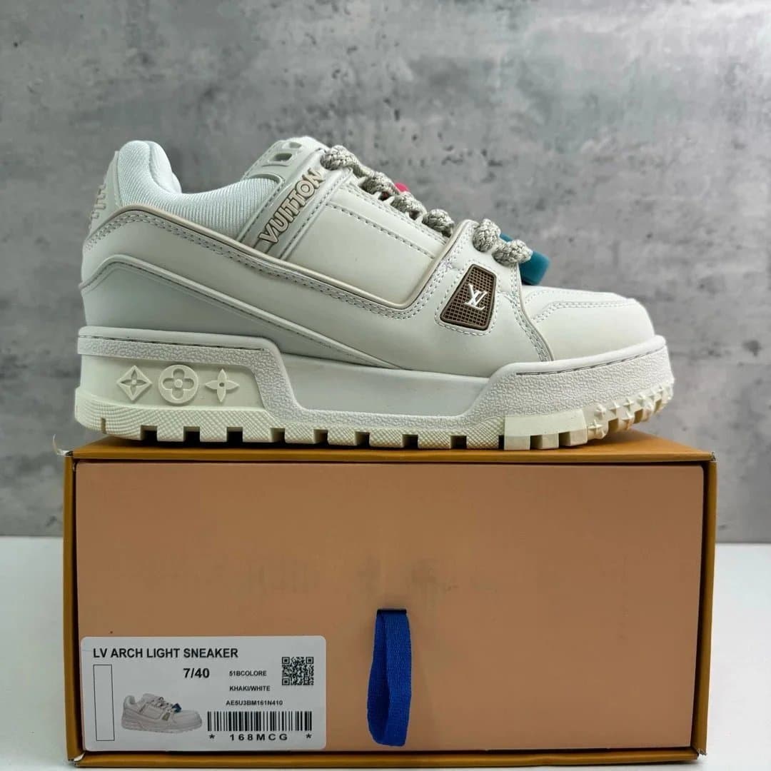 Louis Vuitton LV Arch Light Sneaker Khaki White
