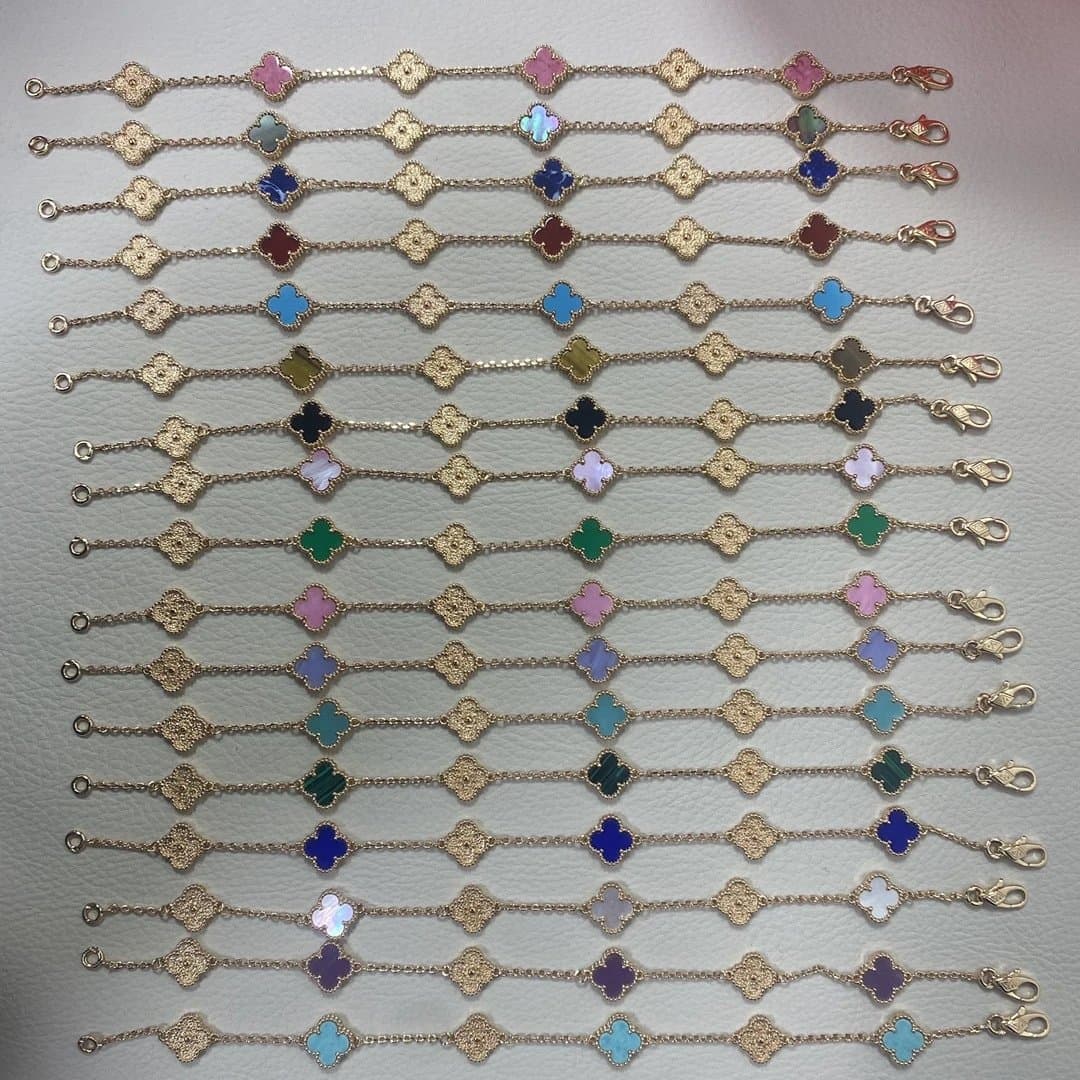 Van Cleef & Arpels Alhambra Bracelet Multi-Color Enamel
