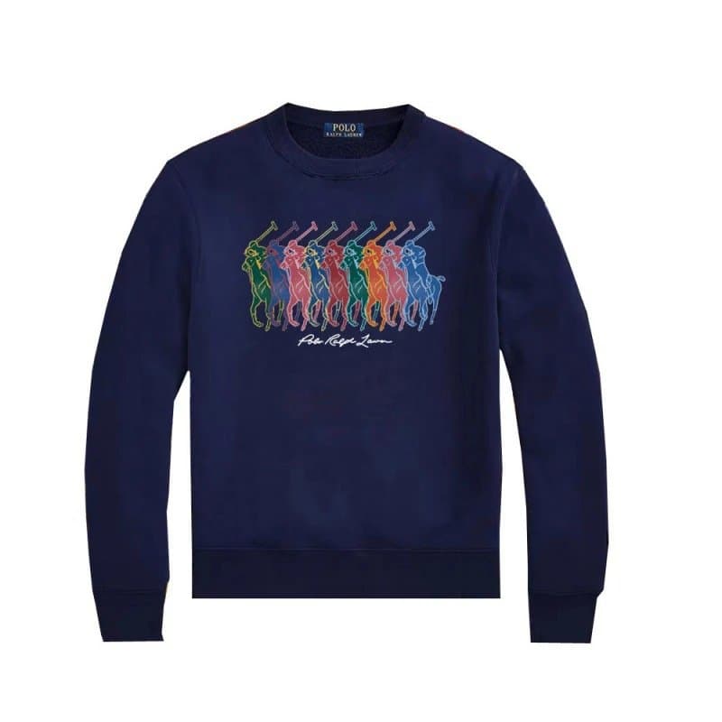 Polo Ralph Lauren Polo Bear Crewneck Sweatshirt Heather Grey — L009蓝