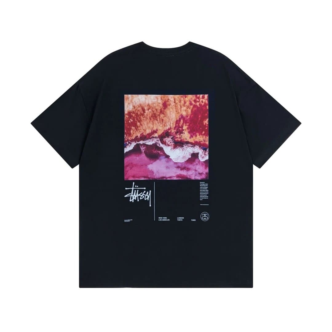 Stüssy Graphic Tee Ocean Print