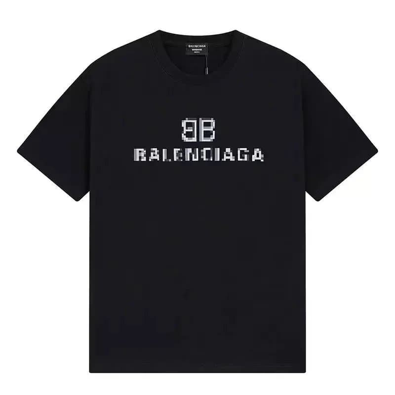 Balenciaga Logo T-Shirt Pixelated BB