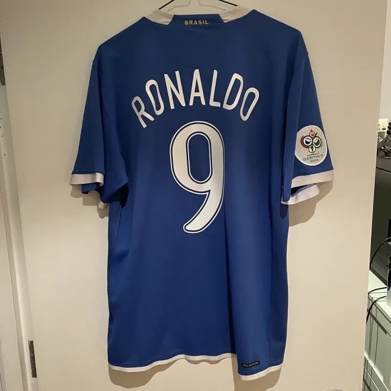 Nike Brazil National Team Jersey Ronaldo #9 2006 World Cup