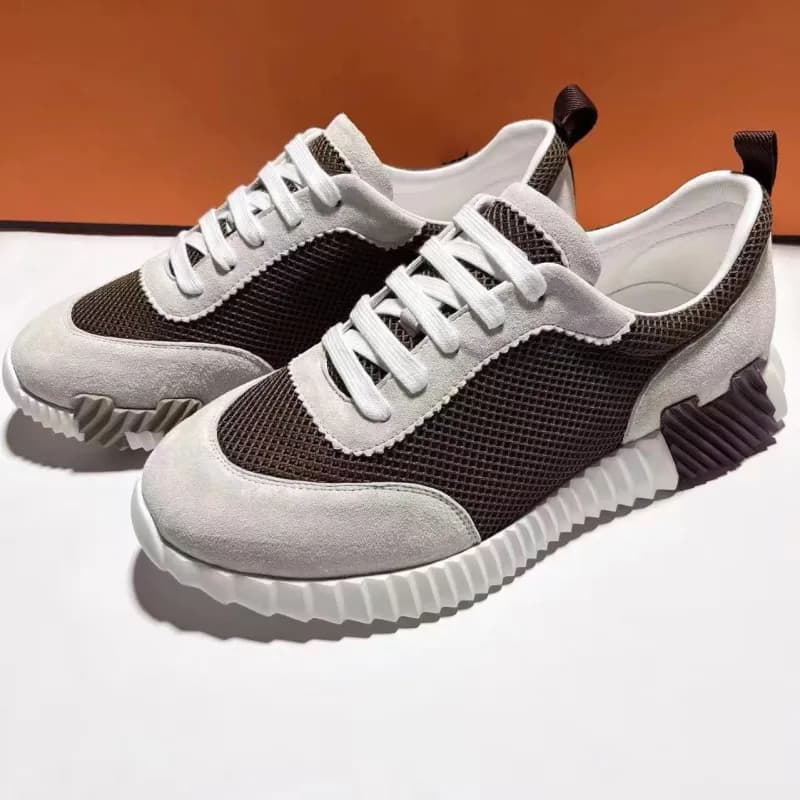 Hermès Sneaker Mesh and Suede