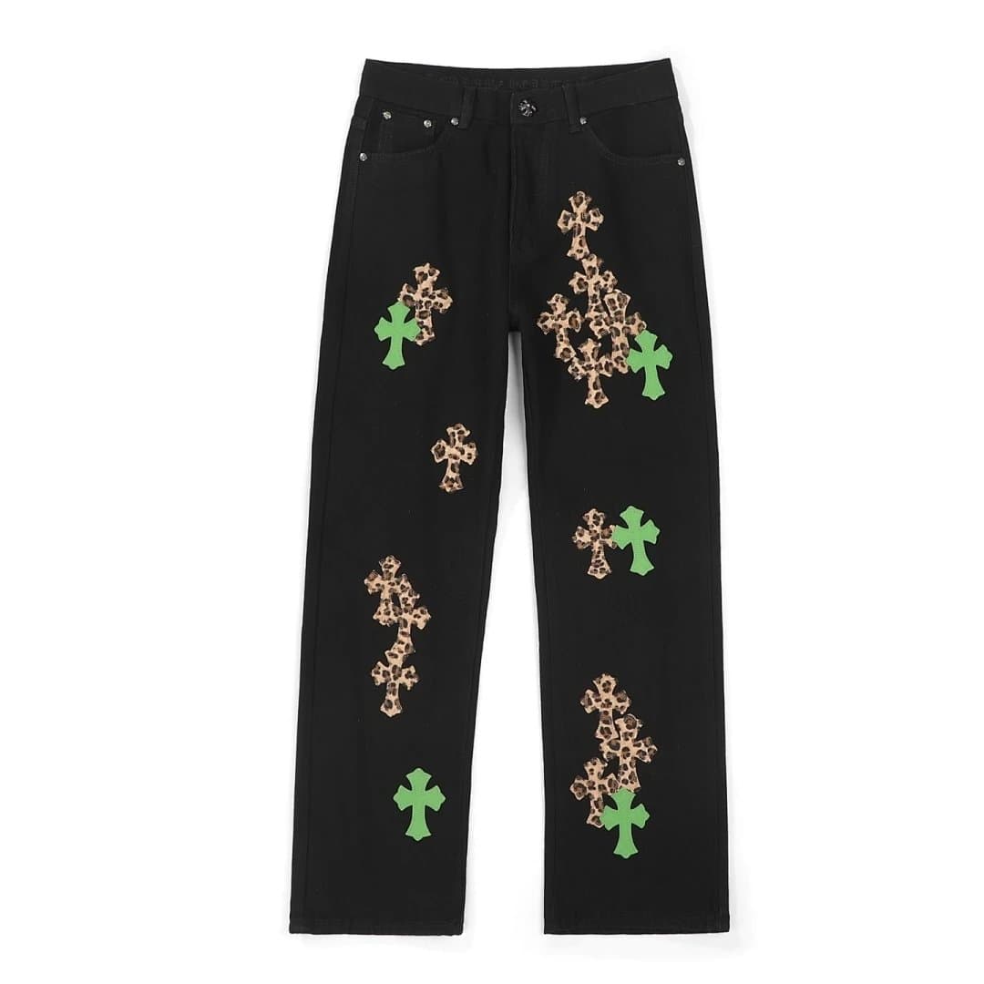 Chrome Hearts Flared Jeans Cross Patch — 25