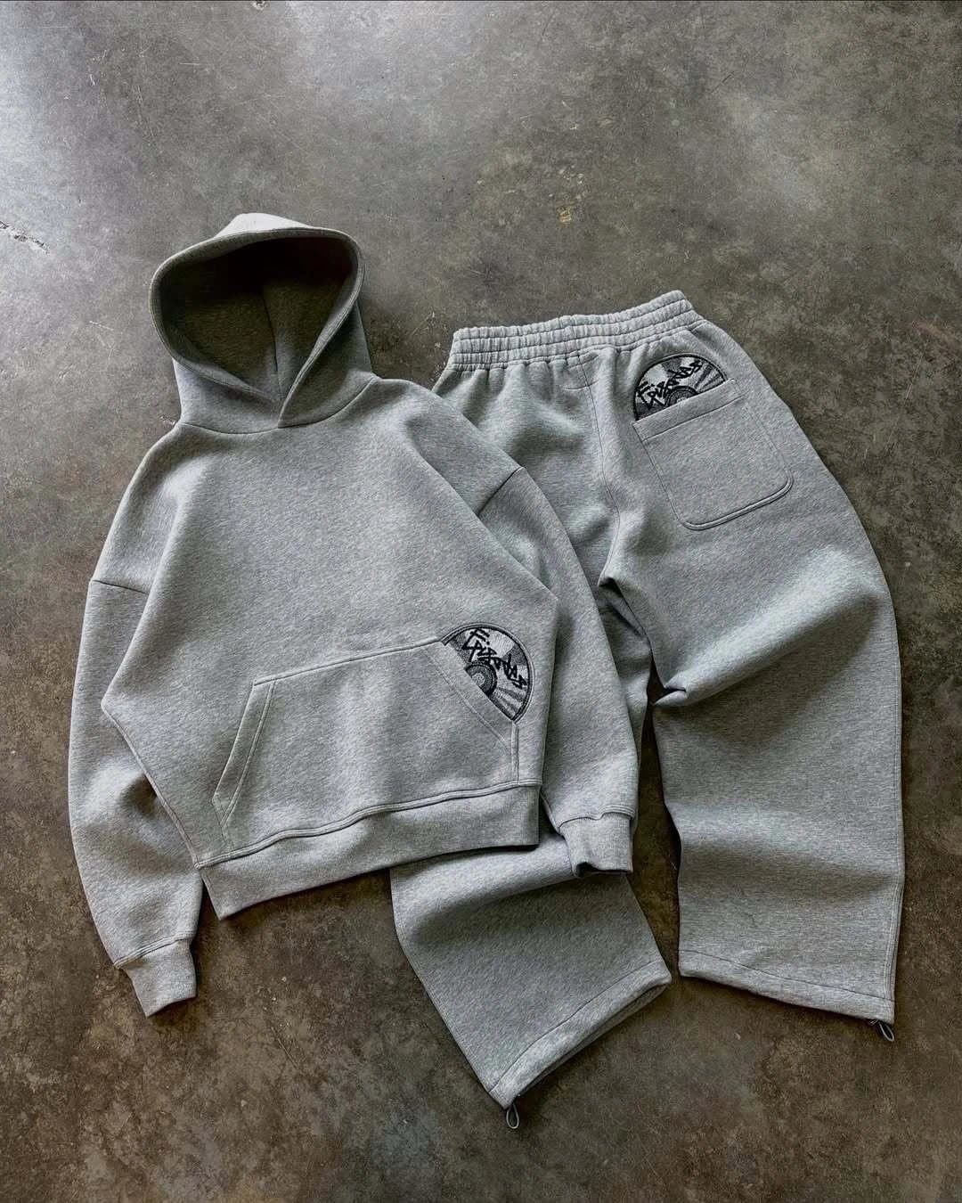 Gallery Dept. Hoodie and Joggers Set Embroidered Pocket Logo