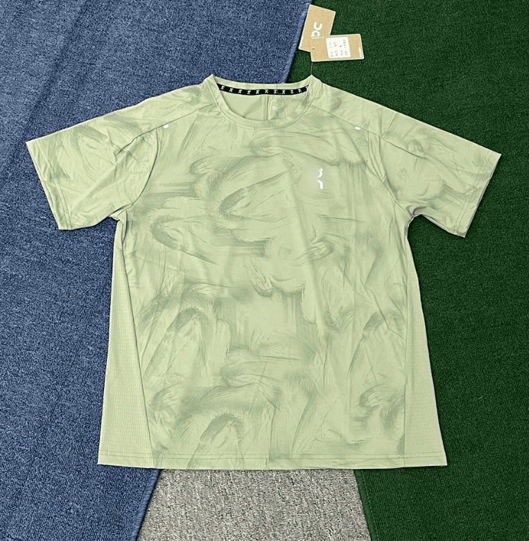 On Performance Tee Marbled Green