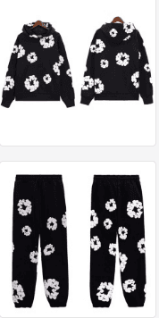 Fear of God Essentials Jogger Floral Print — 黑色套装