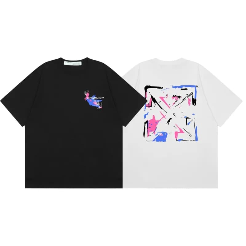 Off-White Graphic T-Shirt Paint Splatter Arrow
