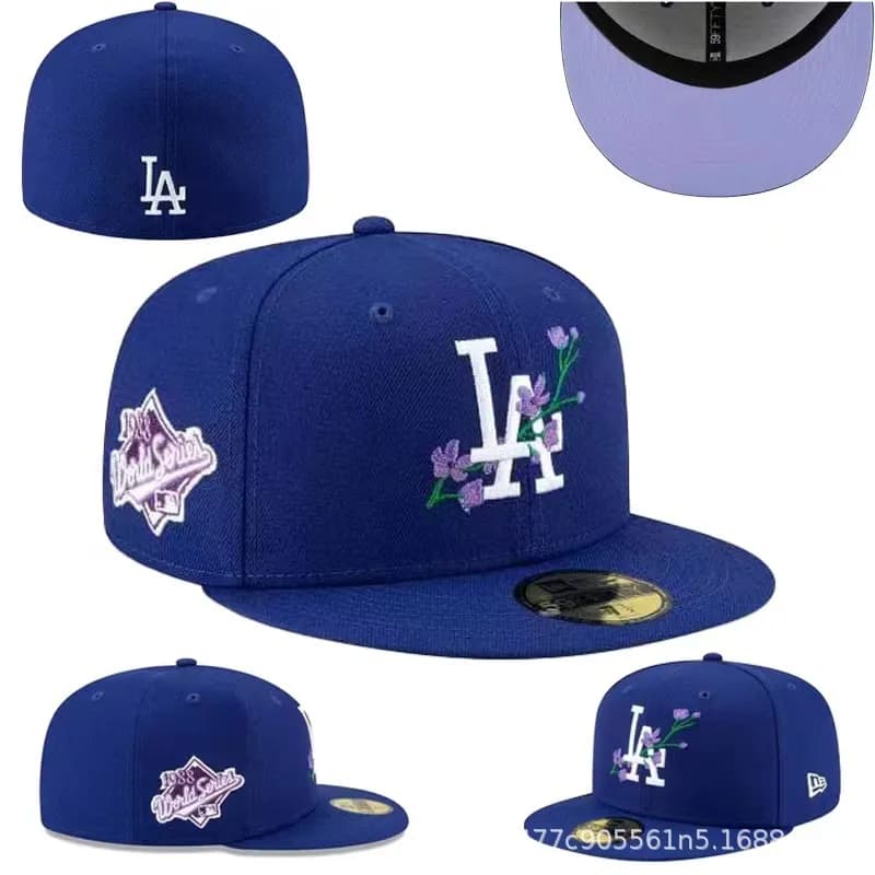 New Era × MLB 59FIFTY Fitted Cap LA Dodgers Black/White — 如图21