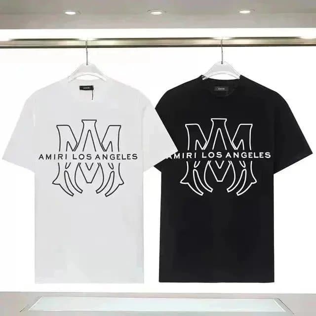 Amiri Graphic Tee Dripping Logo — ALBB-016黑