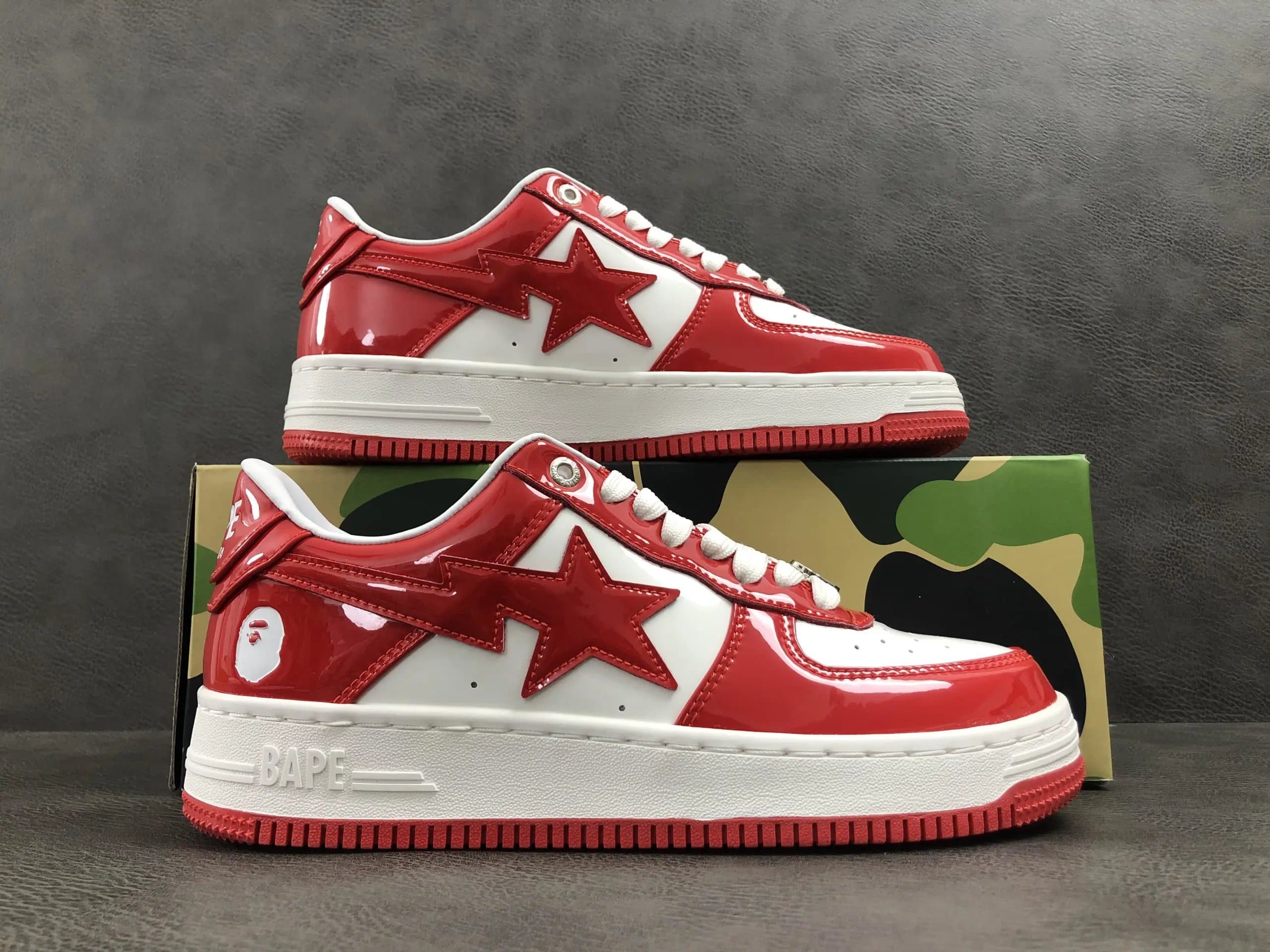 Bape Sta Red Star Patent
