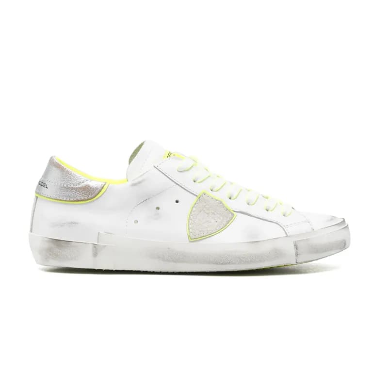 Philipp Plein Classic Sneaker Distressed Silver Trim