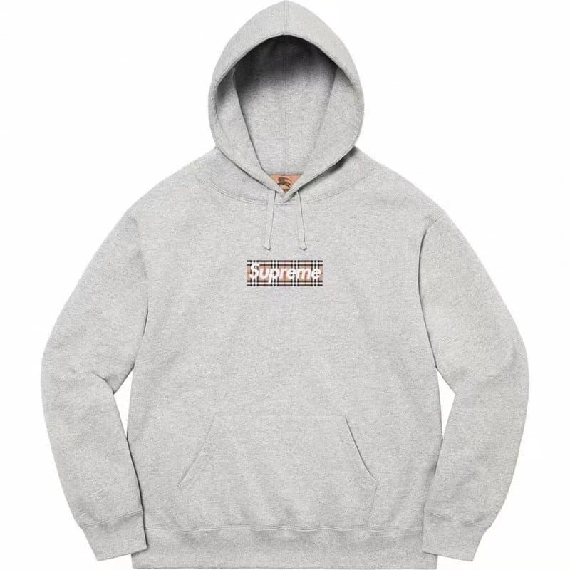 Supreme Box Logo Hooded Sweatshirt Multiple Colorways — E541灰色