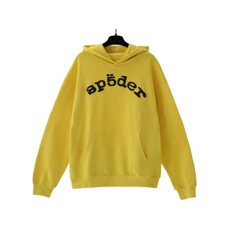 Palace Spider Web Hoodie Star Logo — 195# 黄色