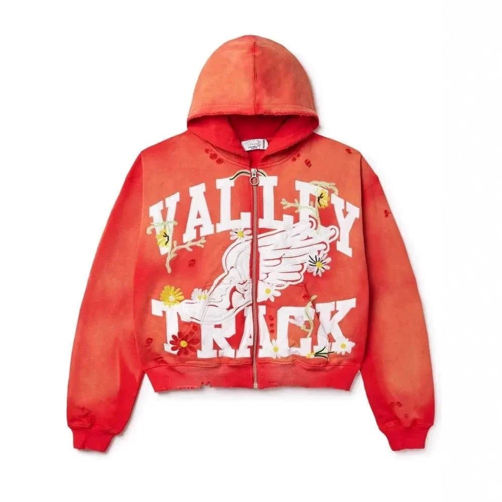 Gallery Dept. Zip-Up Hoodie Valley Track Embroidered