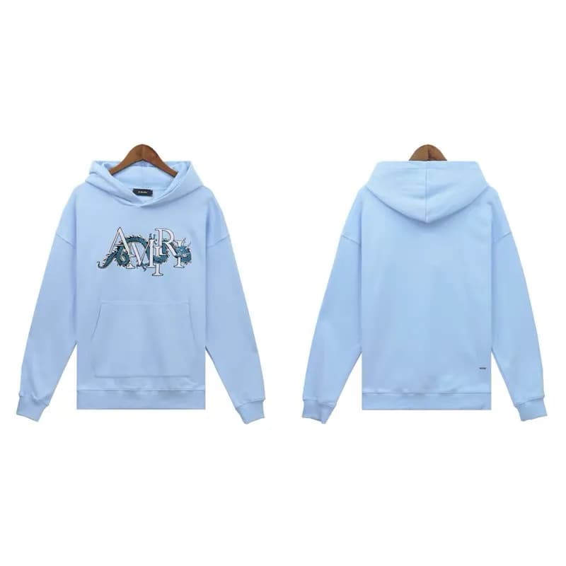 Amiri Hooded Sweatshirt Dragon Logo