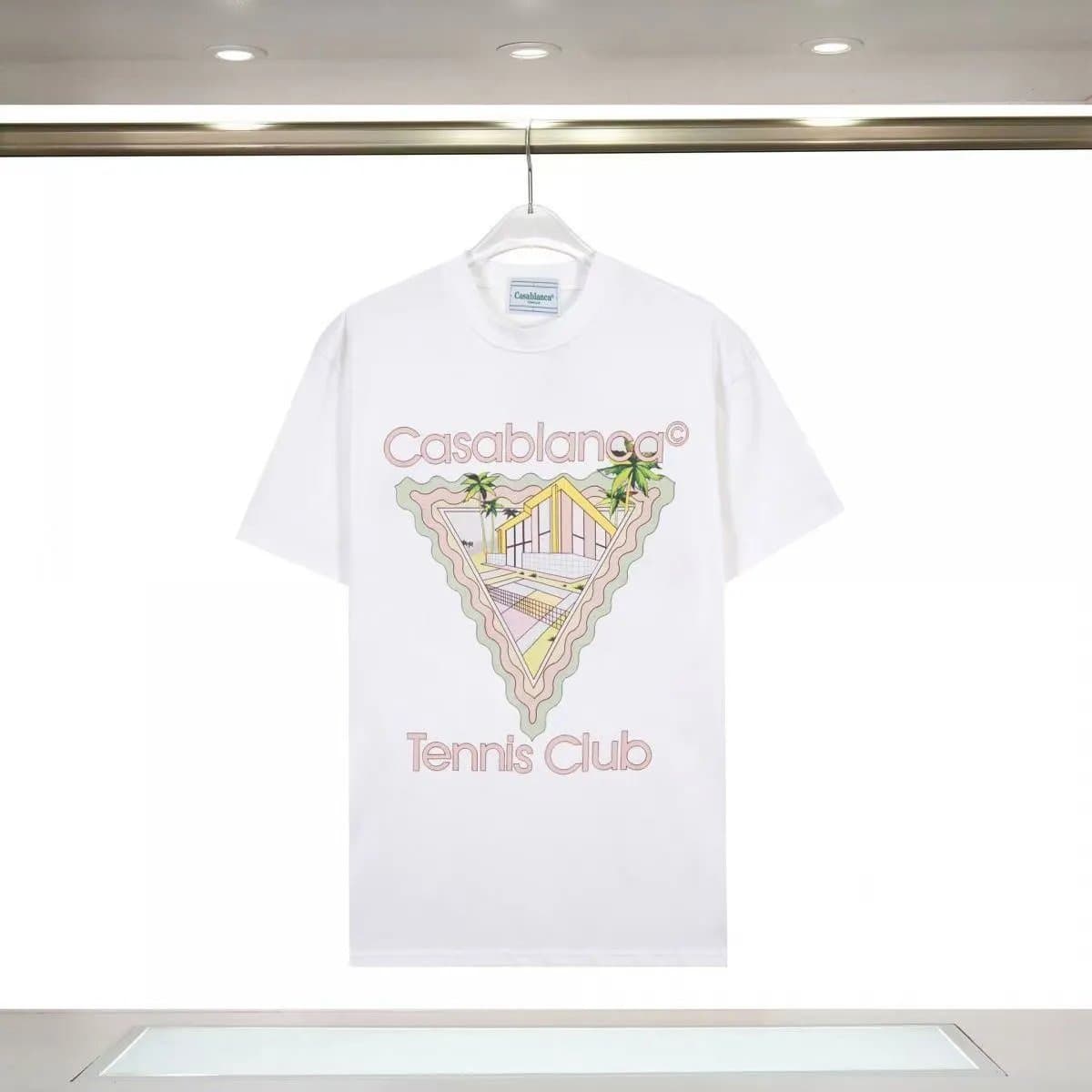 Casablanca Tennis Club Tee Triangle Print