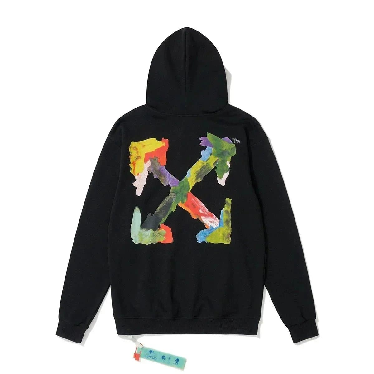 Off-White Zip-Up Hoodie Painted Arrow