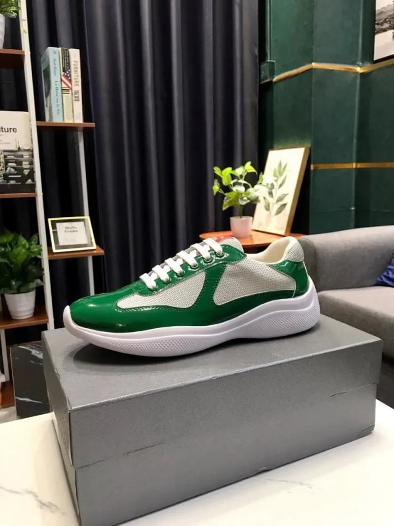 Prada Linea Rossa Sneaker Green and White