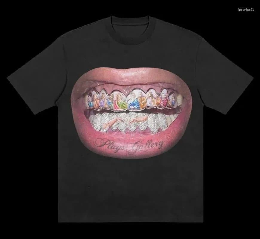 Supreme Graphic Tee Mouths Print — 【280克】440（黑色）