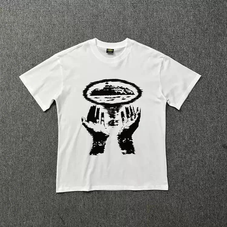Corteiz Graphic Tee Rules the Waves — 3162 White