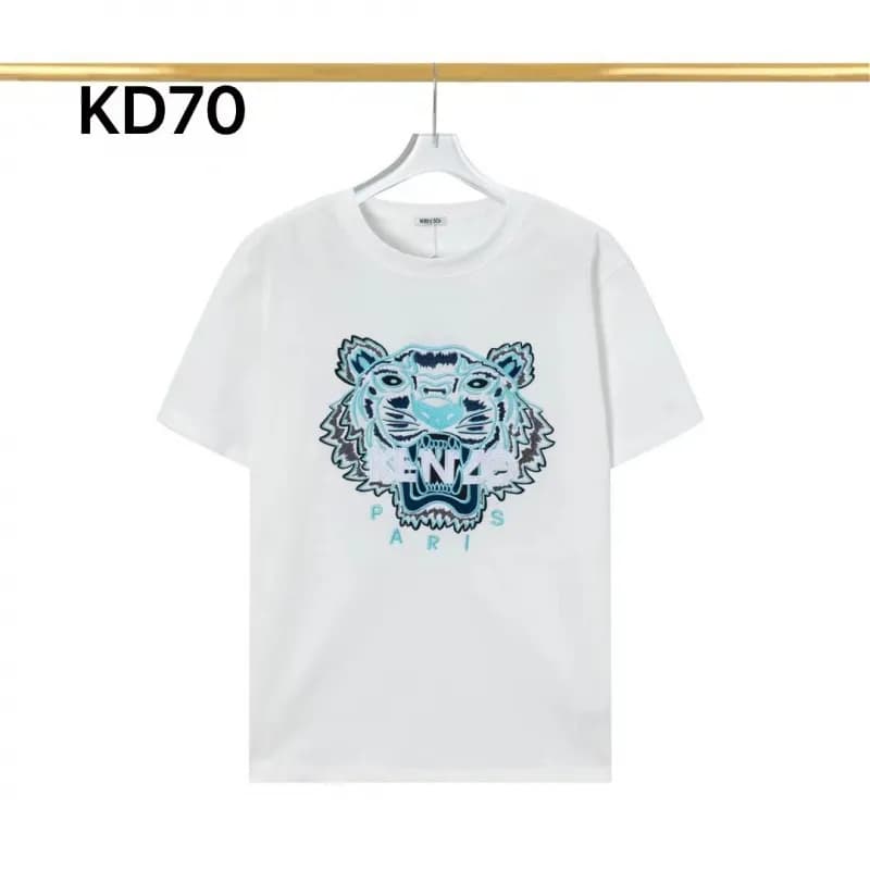 Kenzo Tiger Graphic Tee Embroidered Tiger — AP15白T