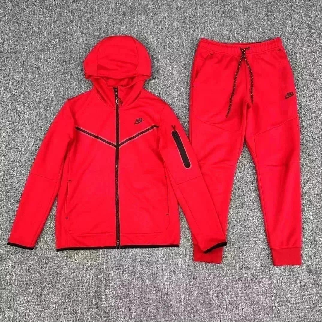 Nike Track Suit Solid Green — 红色一套