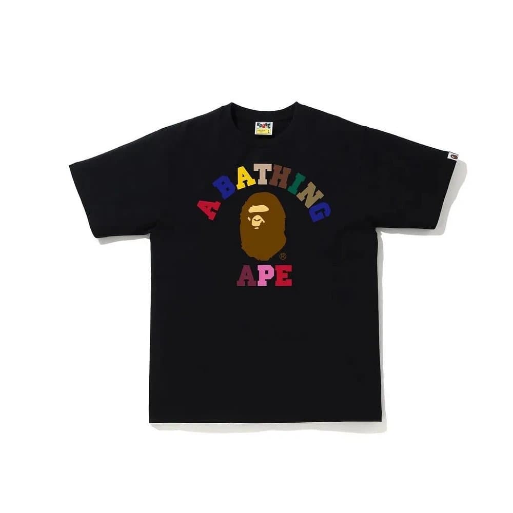 BAPE Zipper Tee Shark Face Print — 797黑色