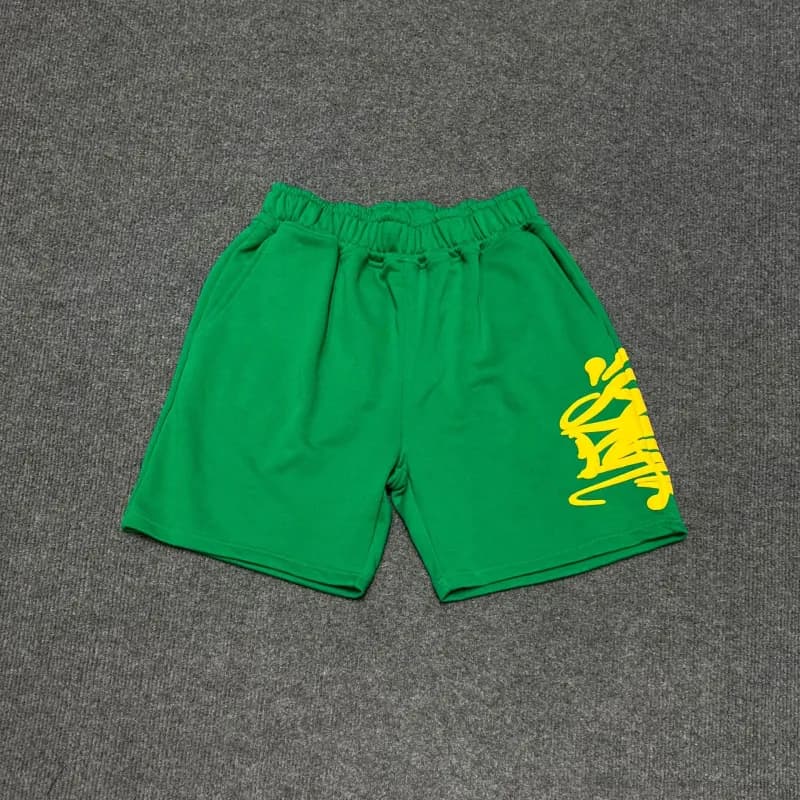 Cactus Plant Flea Market Graphic Tee & Shorts Set Bold Yellow Print — 14