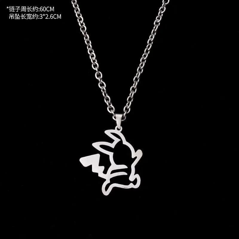 Pokémon Pikachu Pendant Necklace Outline Charm
