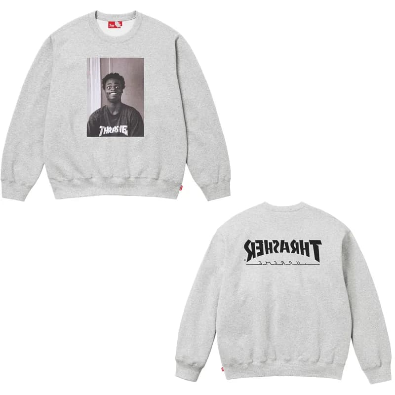 Supreme Crewneck Sweatshirt Thrasher Photo Print